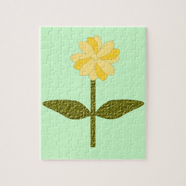 Puzzle Fleur Jaune (Vertical)