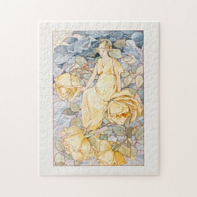 Puzzle Fleur Jaune Nouveau Victorienne (Vertical)