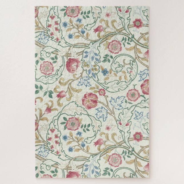 Puzzle Fleur, Motif Floral, William Morris (Vertical)