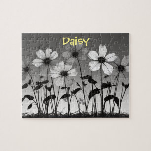 Puzzle Fleur noir et blanc Dreamscape