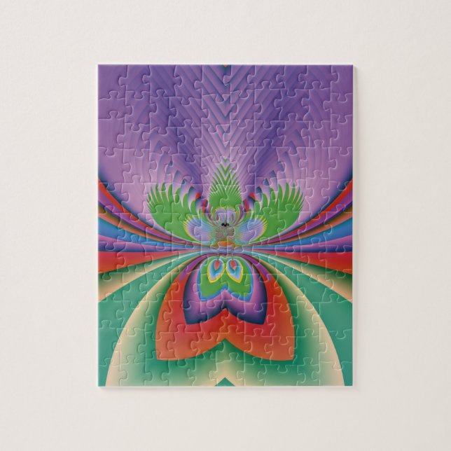 Puzzle Fleur pourpre (Vertical)