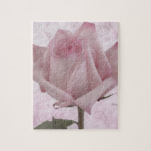 Puzzle Fleur rose douce