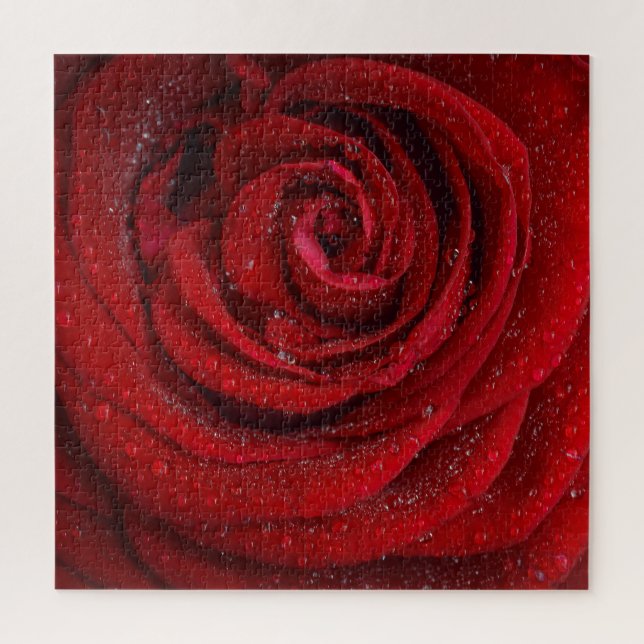 Puzzle Fleur rouge (Vertical)