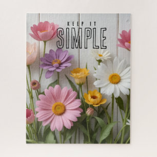 Puzzle "Fleur Simple"