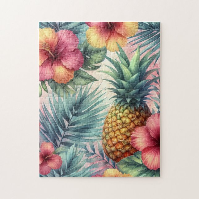 Puzzle Fleur tropicale (Vertical)