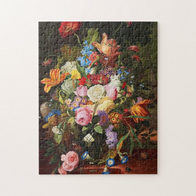 Puzzle Fleur Vie Encore De Roses, Tulipes Et Carnation (Vertical)