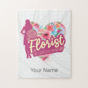 Puzzle Fleuriste Avec Coeur Vintage Jardin Design