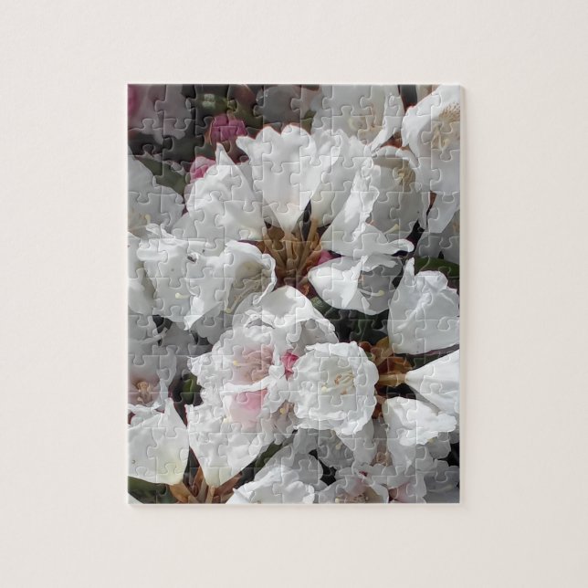 Puzzle Fleurs blanches (Vertical)