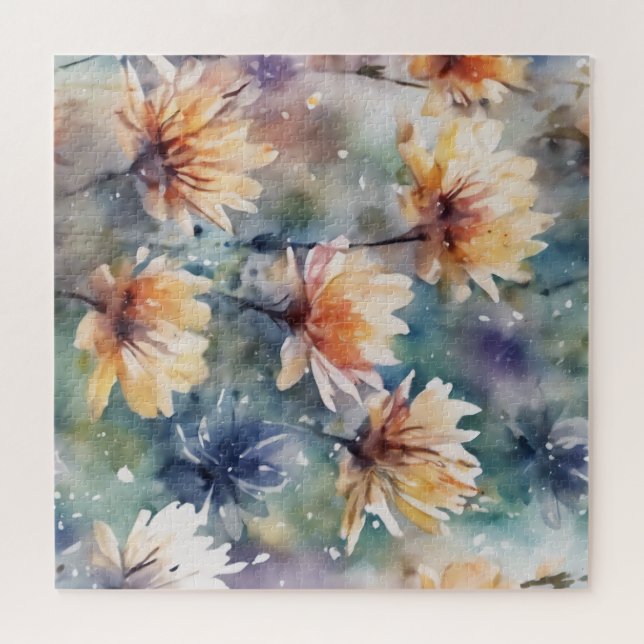 Puzzle Fleurs colorées (Horizontal)