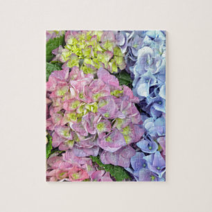 Puzzle Fleurs colorées d'hortensia