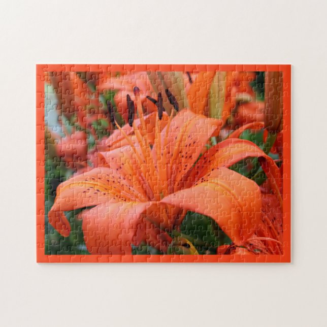 Puzzle [Fleurs colorées] Lily tigre (Horizontal)