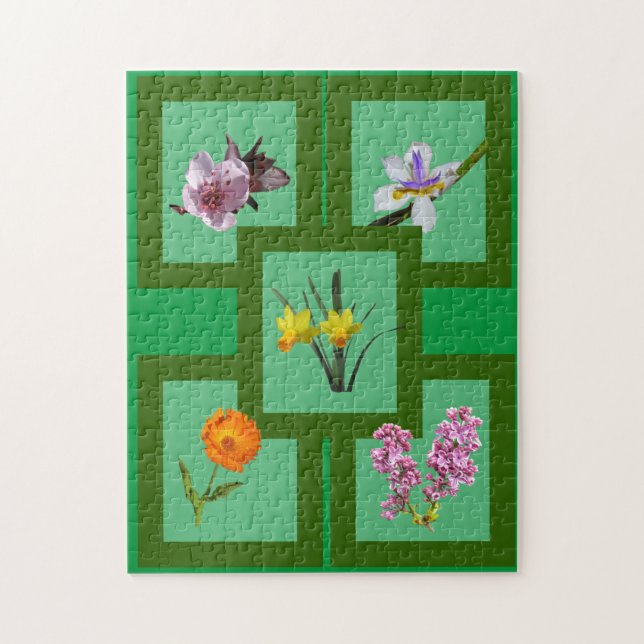 Puzzle - Fleurs coupées dans les cadres (Vertical)