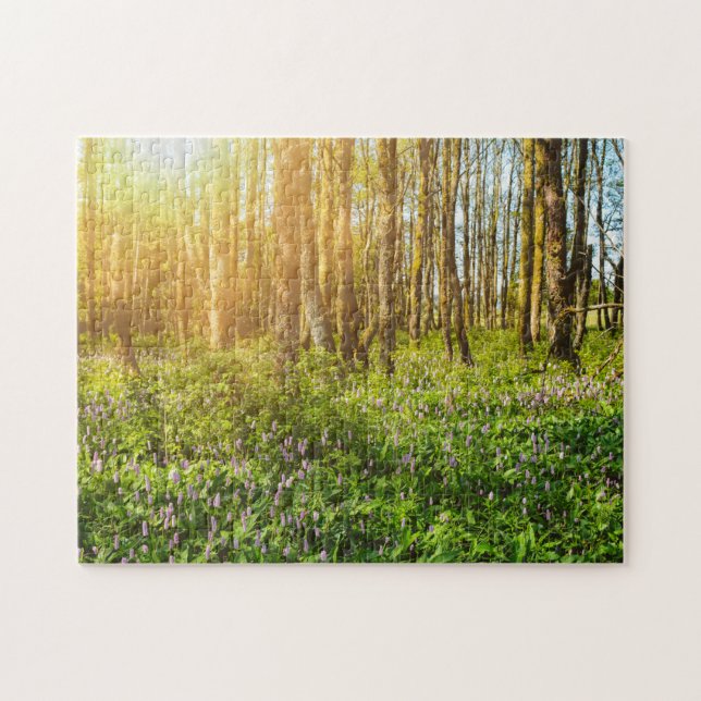 Puzzle Fleurs dans la forêt - (Horizontal)
