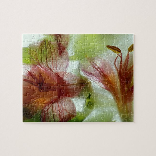 Puzzle Fleurs dans la glace (Horizontal)