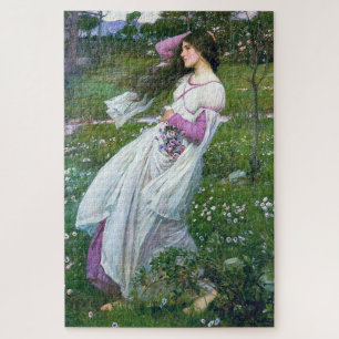 Puzzle Fleurs dans le vent, John William Waterhouse