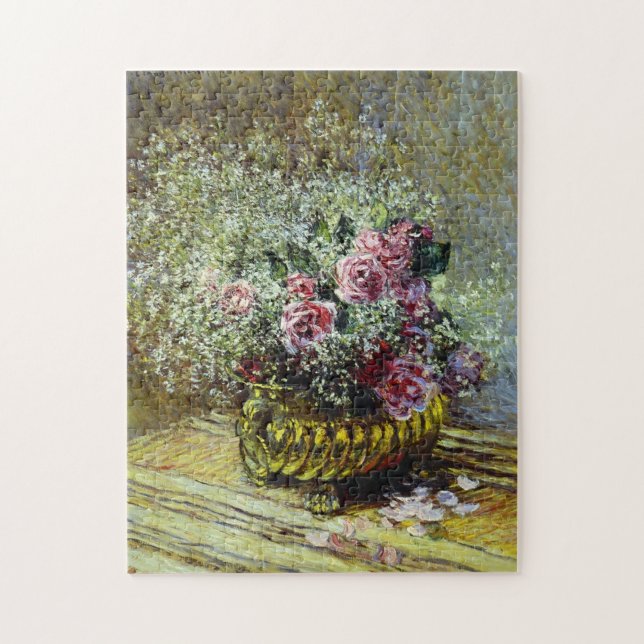 Puzzle Fleurs dans un pot Monet Art (Vertical)