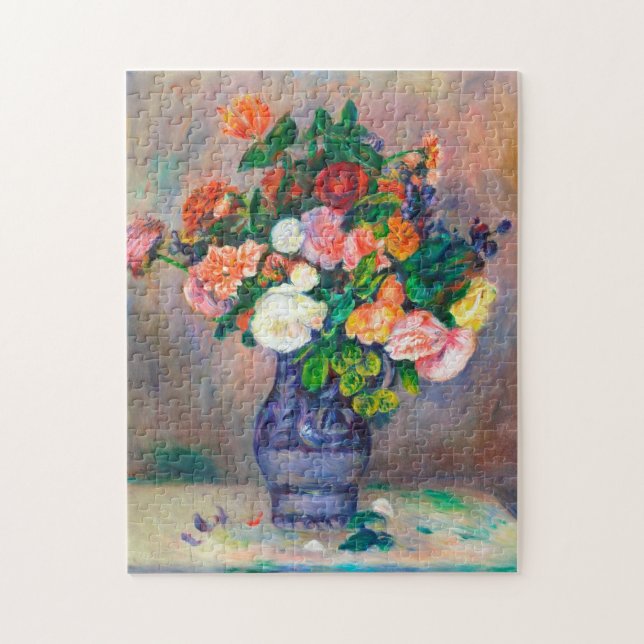 Puzzle Fleurs dans un tableau Vase Pierre Auguste Renoir (Vertical)