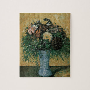 Puzzle Fleurs dans un Vase Bleu par Paul Cezanne Art Vint