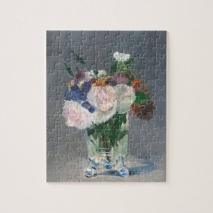 Puzzle Fleurs dans un Vase de cristal Manet Impressionnis