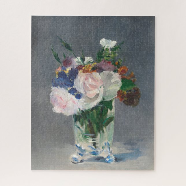 Puzzle Fleurs dans un Vase de cristal Manet Impressionnis (Vertical)