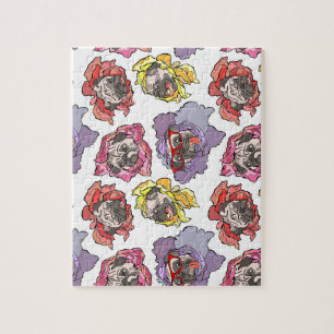 Puzzle Fleurs de carlin