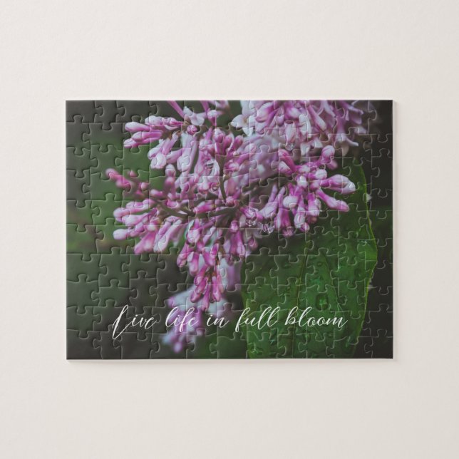 Puzzle Fleurs de Lilac après pluie (Horizontal)