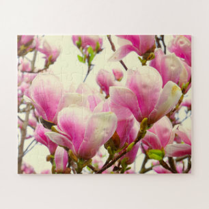 Puzzle Fleurs de Magnolia Floral Botanical Blossom Chic