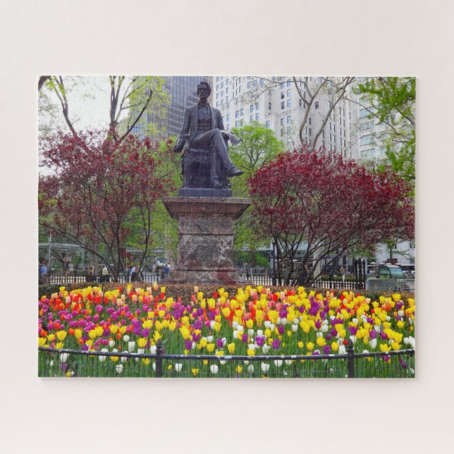 Puzzle Fleurs de printemps de New York. (Horizontal)