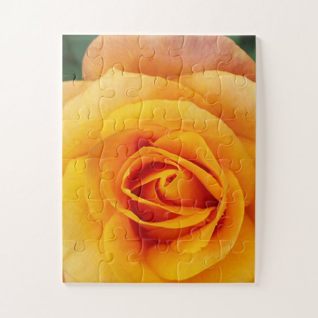 Puzzle fleurs de rose jaune (Vertical)