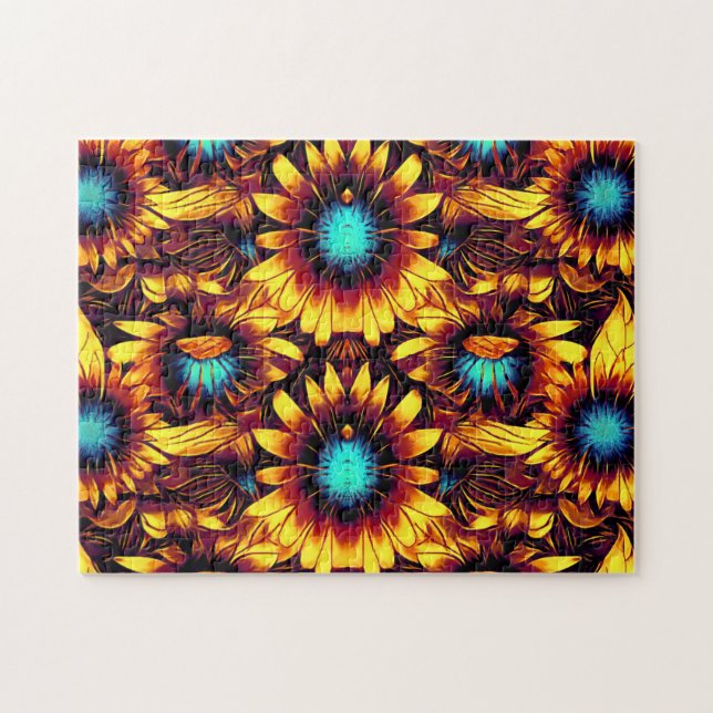 Puzzle Fleurs de soleil lumineuses (Horizontal)