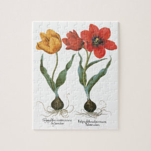 Puzzle Fleurs de tulipes printanières vintage par Basiliu
