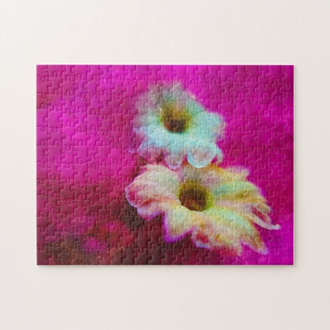 Puzzle Fleurs en rose (Horizontal)