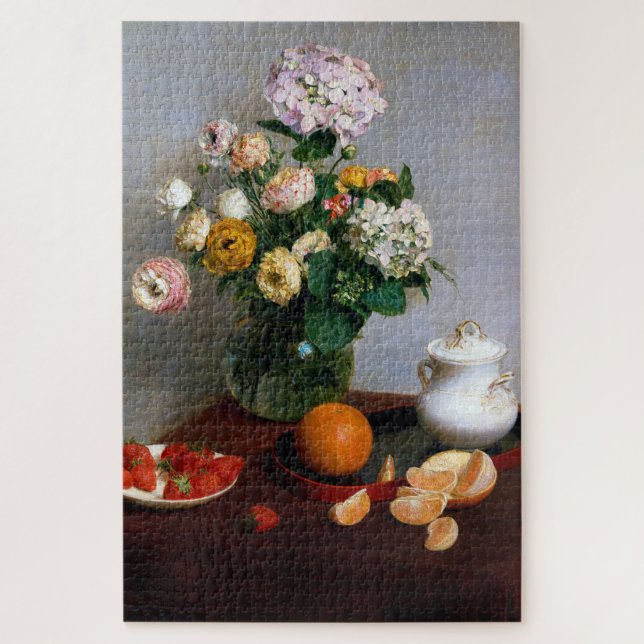 Puzzle Fleurs et fruits, Henri Fantin-Latour (Vertical)