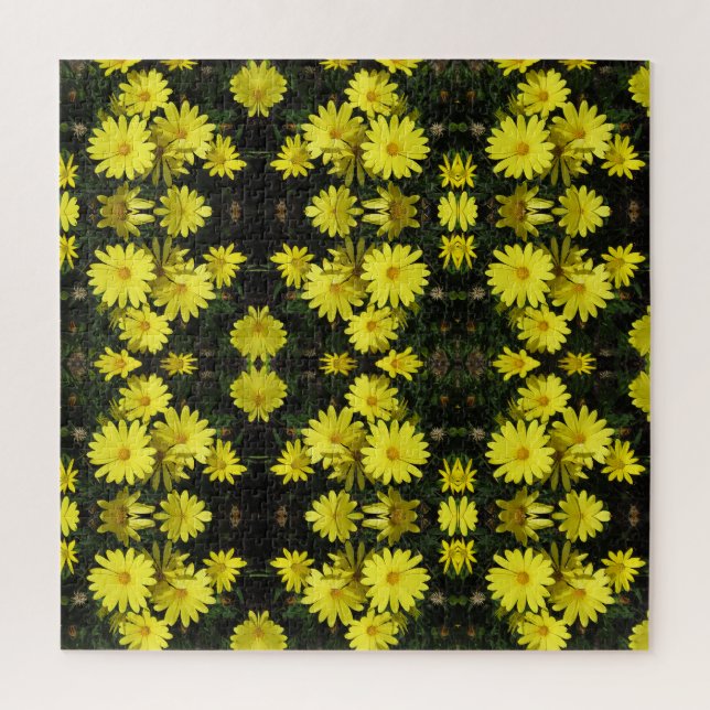 Puzzle - Fleurs Jardins Jaunes (Vertical)