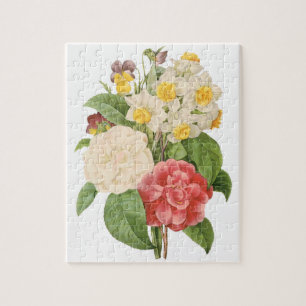 Puzzle Fleurs jonquilles de Camelia vintage Florale par R