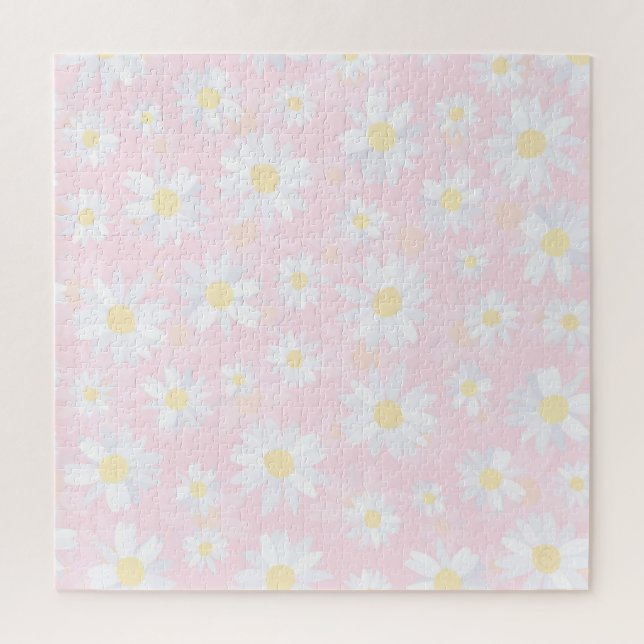 Puzzle Fleurs marguerites blanches Classy Design botaniqu (Vertical)