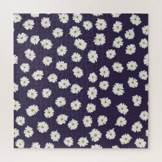 Puzzle Fleurs marguerites : petit motif sans soudure.