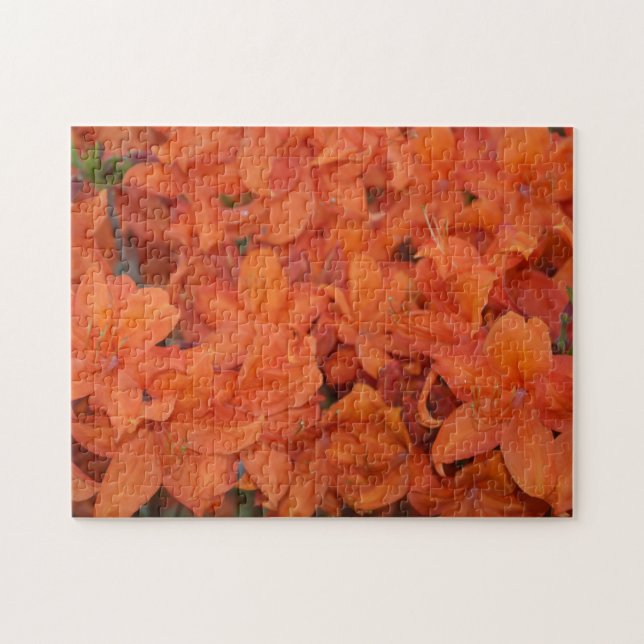 Puzzle Fleurs orange (Horizontal)