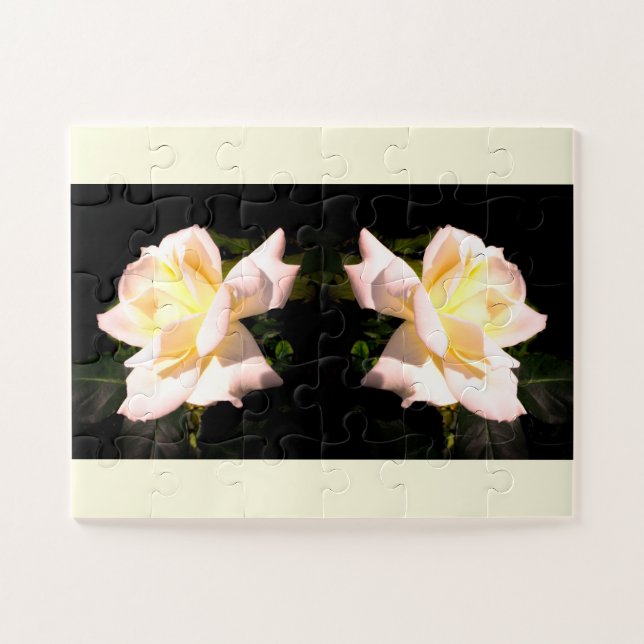 Puzzle Fleurs roses (Horizontal)