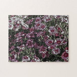 Puzzle Fleurs roses