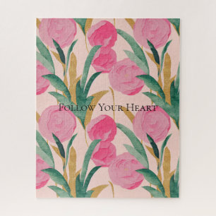 Puzzle Fleurs roses