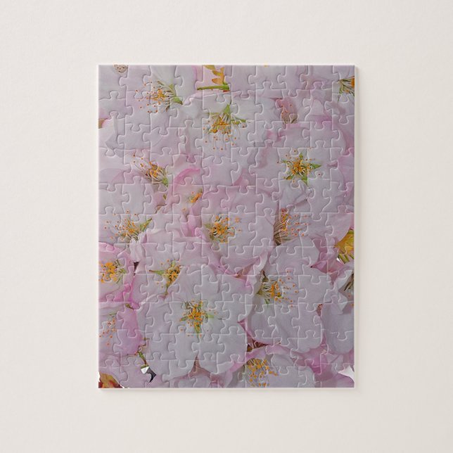 Puzzle Fleurs roses de cerisiers (Vertical)