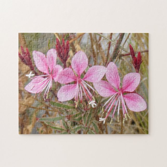Puzzle - Fleurs roses délicates (Horizontal)