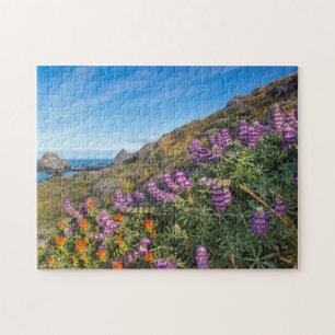Puzzle Fleurs sauvages De Lupine Et De Peinture