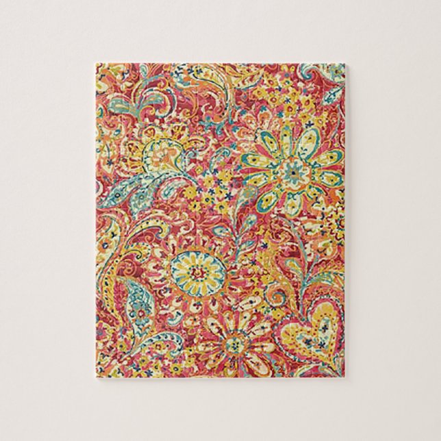 Puzzle Fleurs sauvages Rouge Et Jaune (Vertical)