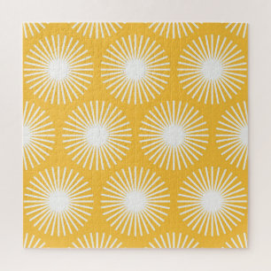 Puzzle Fleurs simples : design sans couture scandinave.