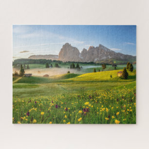 Puzzle Fleurs   Spring Alpe di Siusi Langkofel