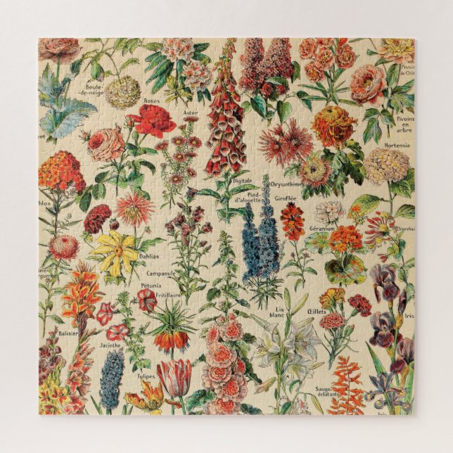 Puzzle Fleurs vintages (Vertical)