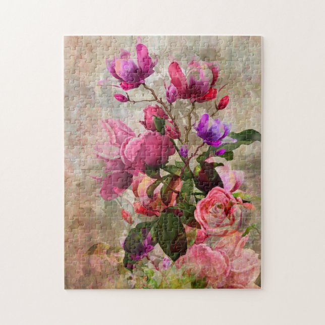 Puzzle Fleurs vintages (Vertical)
