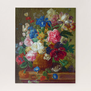 Puzzle Fleurs Vintages colorées Peinture